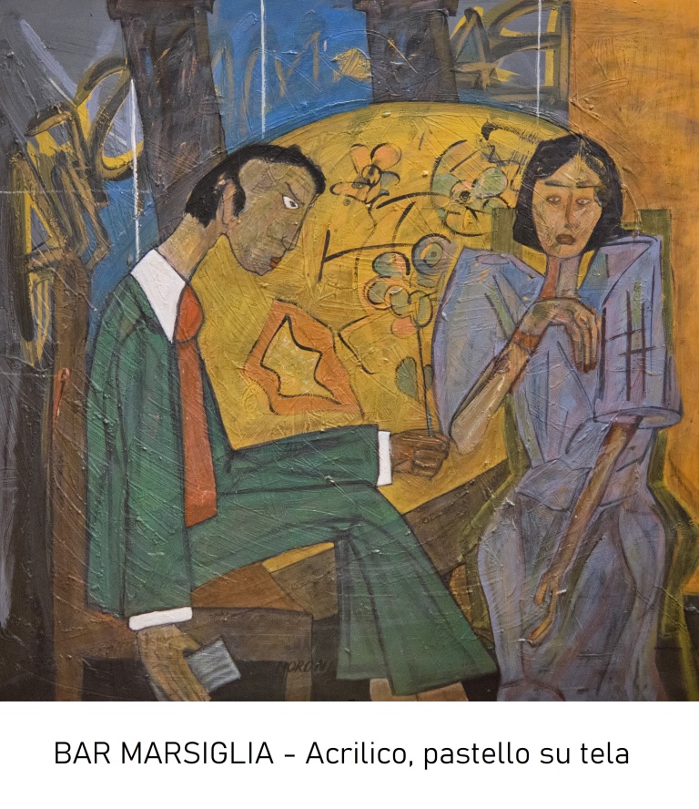 BAR MARSIGLIA - Acrilico pastello su tela